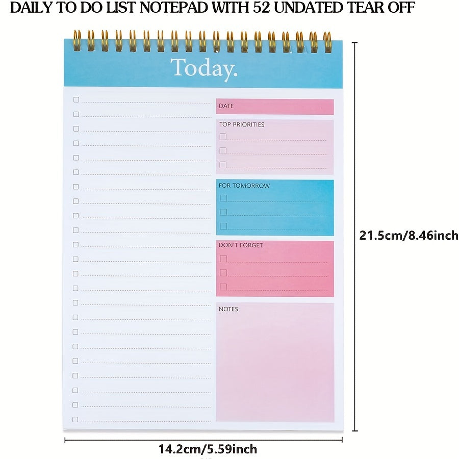 To Do List Notepad - Daily Planner Notepad