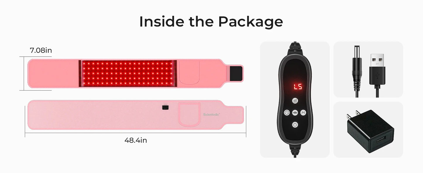 100 LED Fat Loss Belt Red with light therapy