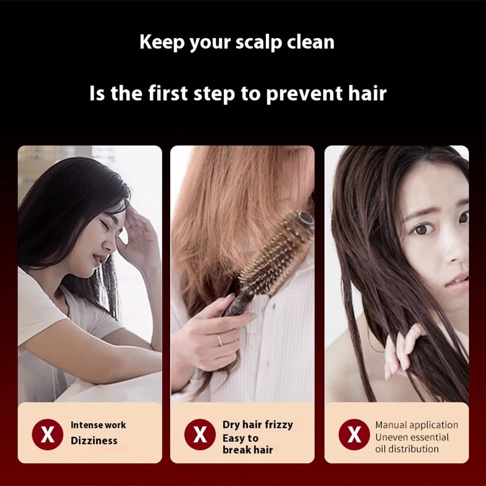 Hair massage machine