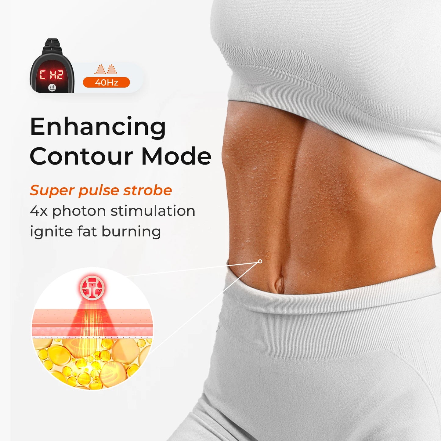 100 LED Fat Loss Belt Red with light therapy