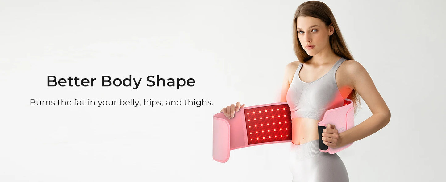 100 LED Fat Loss Belt Red with light therapy