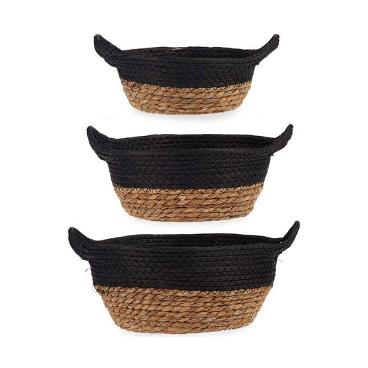 Basket set Gift Decor Brown Black-0