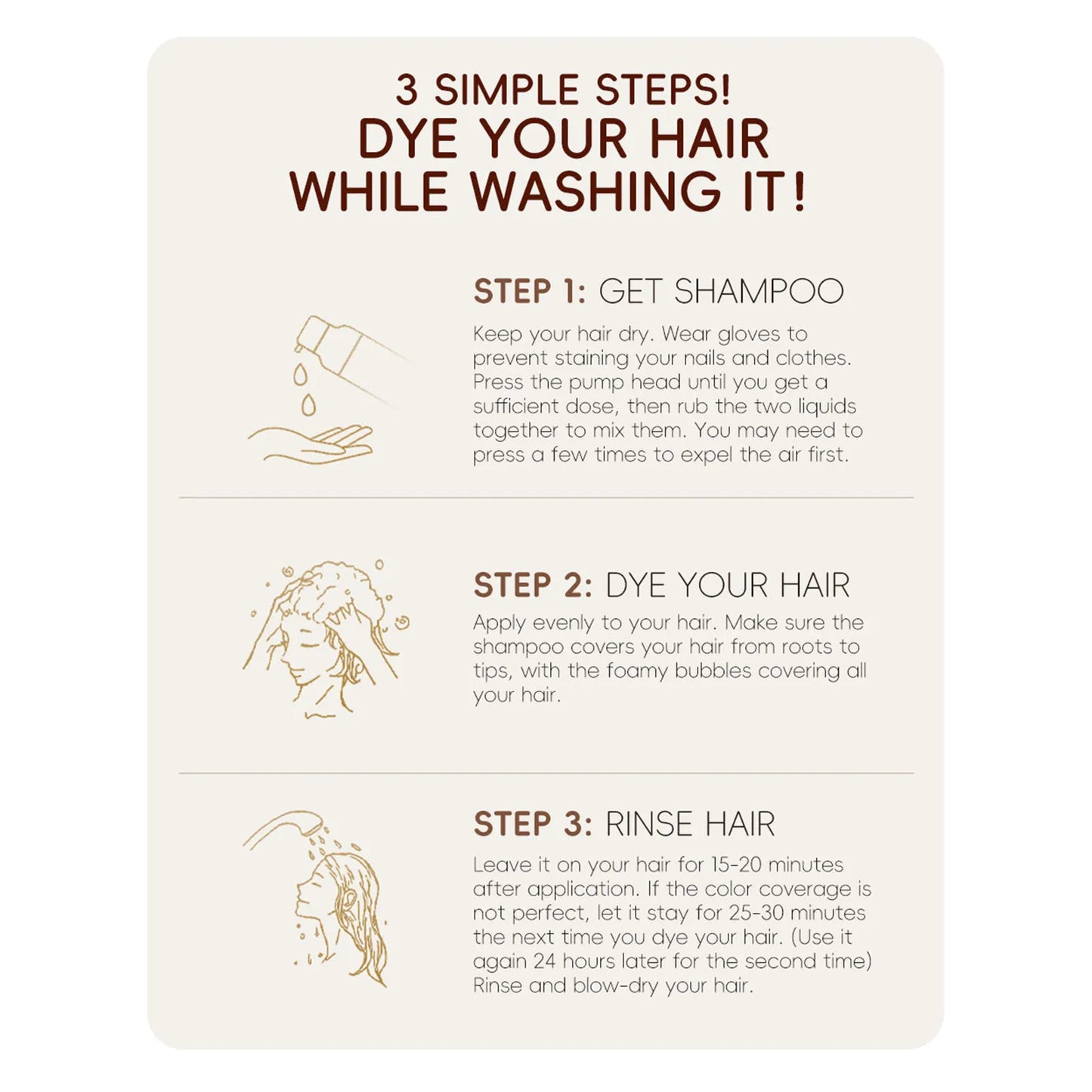 Hair Shampoo for  Coverage - Herbal Ingredients 500ml