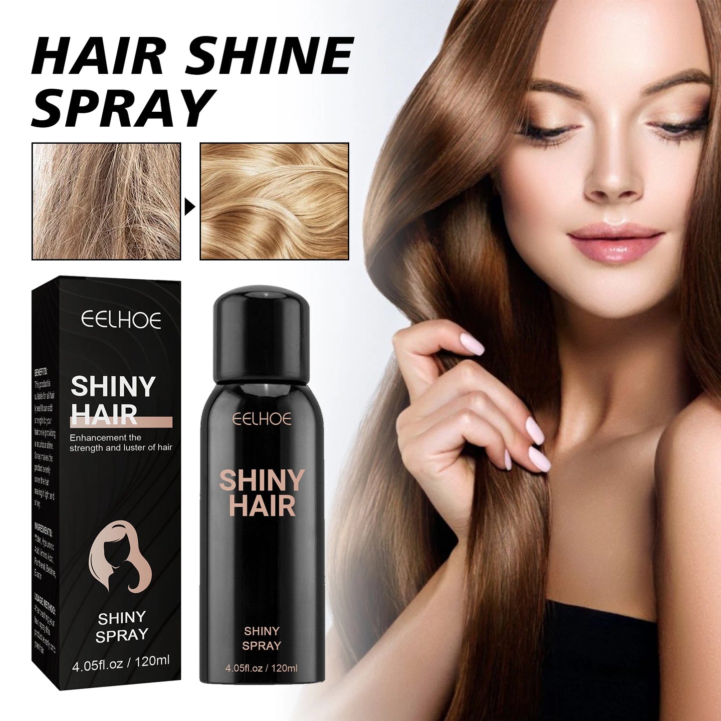 Shiny Hair Hold Spray