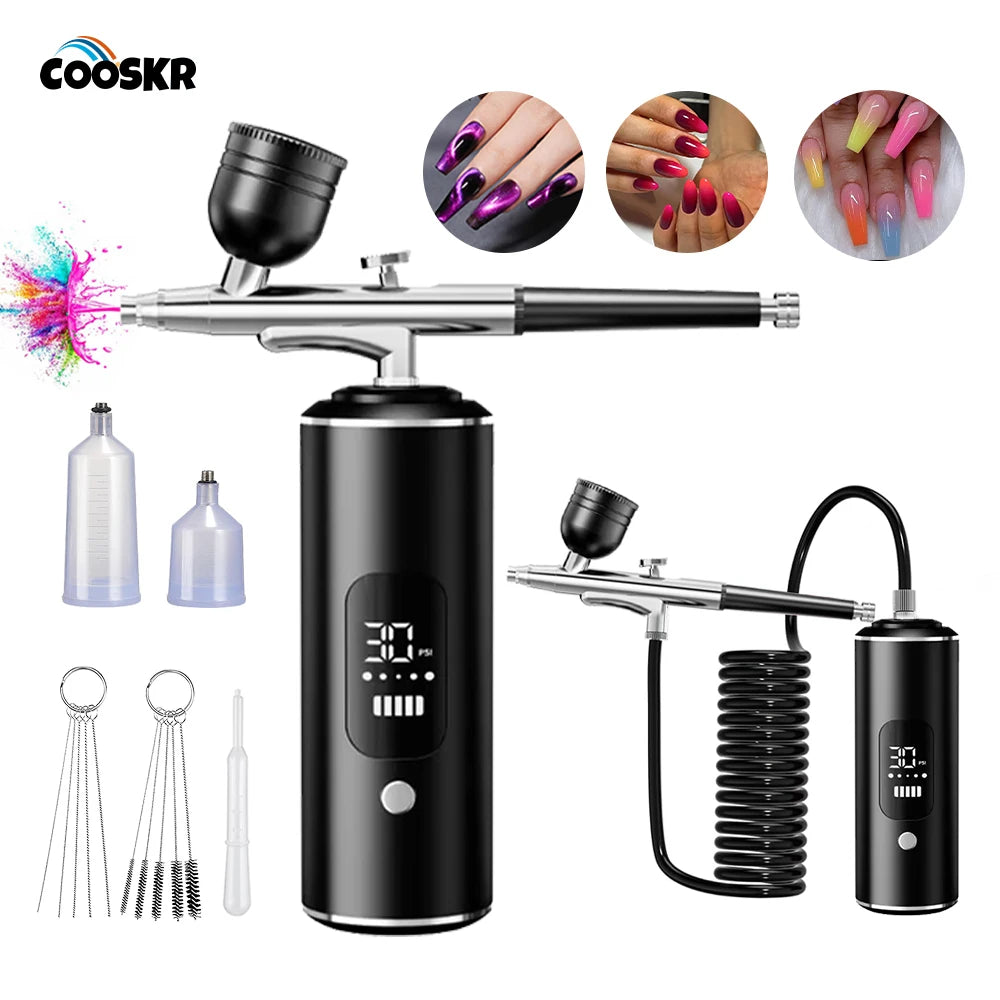Nails Art Painting Airbrush With Compressor