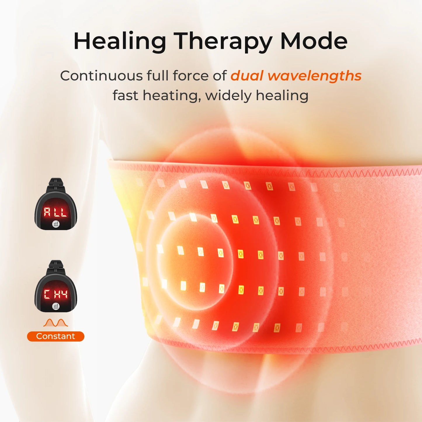 100 LED Fat Loss Belt Red with light therapy