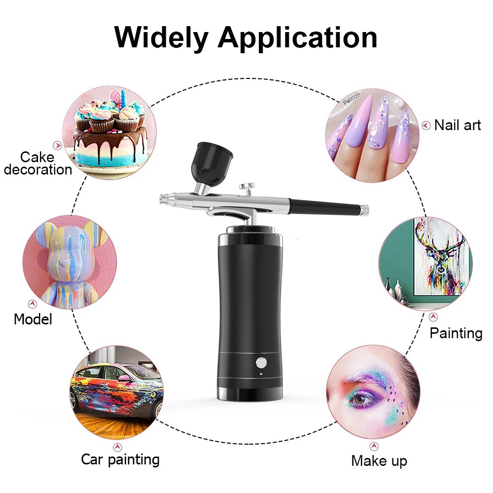Nails Art Painting Airbrush With Compressor